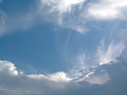 Clouds tell the story of the Heavens